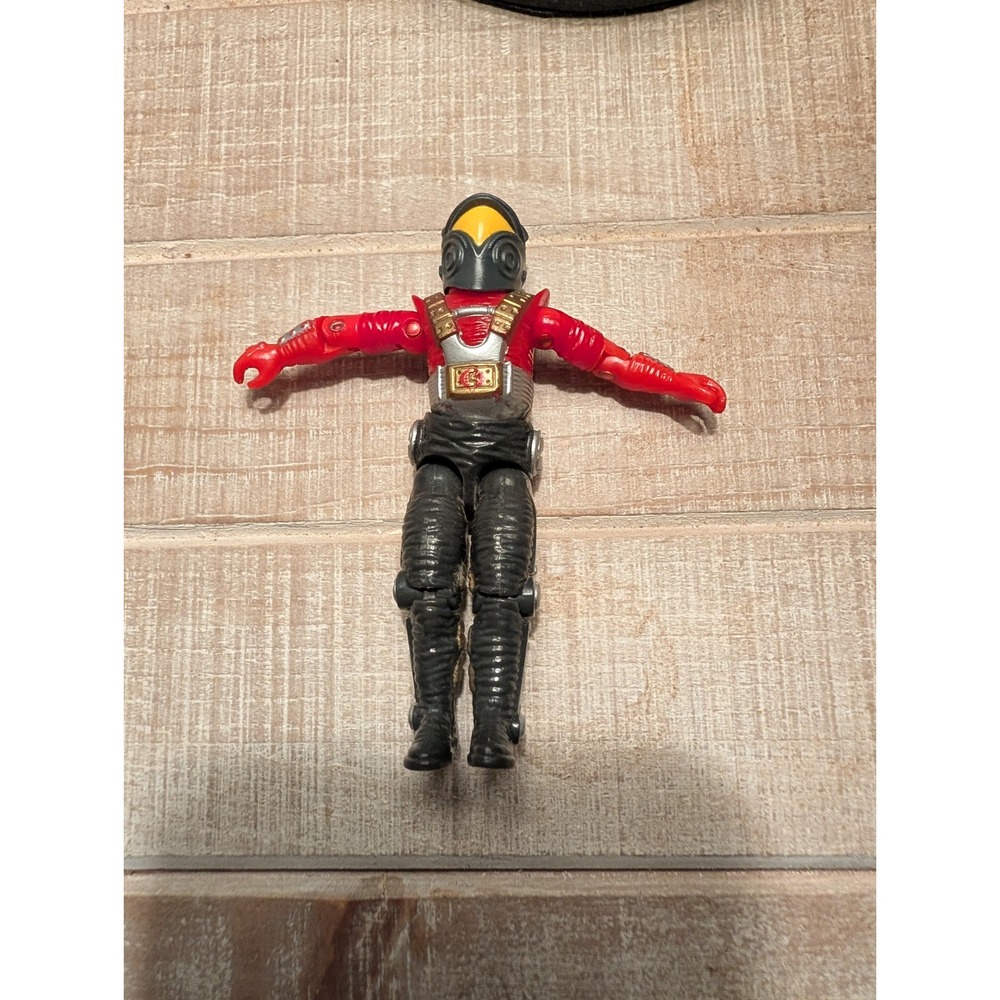 Vintage GI Joe Cobra AVAC Pilot Action Figure 1986 Red Black Hasbro Toy